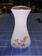 Vintage Triangular Vase Flowers With Butterfly Made In Taiwan