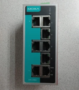 MOXA EDS-208 8-PORT INDUSTRIAL ETHERNET SWITCH QUANTITY!! WOW!! - Picture 1 of 2