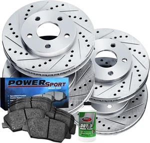 Brakelabs Power Sport Front Rear Brake and Rotors KIT BMW 89-95 - Picture 1 of 5