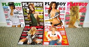 Lot of (6) 2003 Playboy Magazines (USED) w/CENTERFOLDS - READ FULL DESCRIPTION - Picture 1 of 9