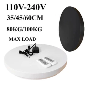 35/45/60CM Electric Turntable Display Stand Plug-in Photography Rotary Table New - Picture 1 of 14