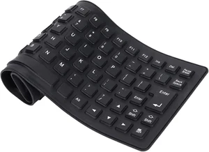 Tastiera in Silicone Impermeabile, Tastiera Flessibile Pieghevole Tastiera Da Gi - Foto 1 di 12