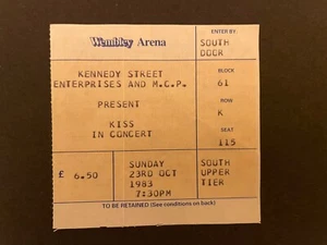 Kiss Ticket 1983 - Picture 1 of 1