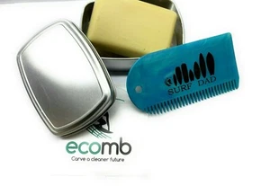 Birthday Gift Surf Dad Board Eco Wax & Comb Bundle, 100% Marine Waste Plastic - Picture 1 of 7