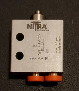Pneumatic Manual Valve: 2-port (3-way) (PN# EVP-AA-PL) - Picture 1 of 2