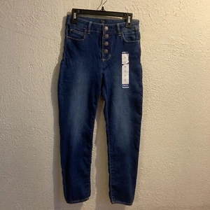 Gap kids girl super skinny stretch mid-rise jeans  denim pants Size 7 NEW - Picture 1 of 6