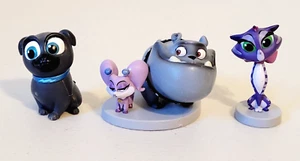 Disney Junior Puppy Dog Pals BINGO, HISSY, RUFUS & CUPCAKE Toy Figures 1.5" - 2" - Picture 1 of 4