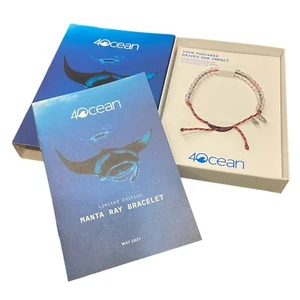 Juego de caja 4Ocean pulsera manta raya mayo 2021 nuevo en caja - Imagen 1 de 2