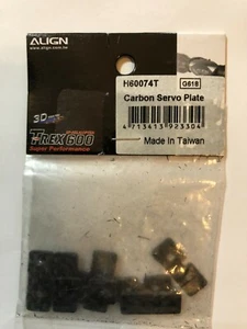 ALIGN TREX 600 PARTS H60074T Carbon Servo Plate - Picture 1 of 1