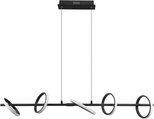 ZMH 5 Ring LED Hängeleuchte Dimmbar Drehbar für Wohnzimmer Esszimmer Pendellampe - Bild 1 von 9
