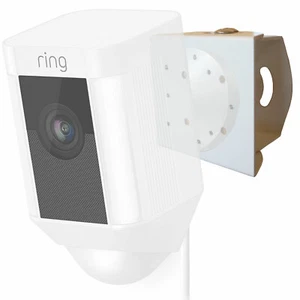 Verstellbare Außen Metall Wandhalterung für Ring Strahler Cam kabelgebunden - weiß 1er Pack - Bild 1 von 4