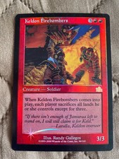 MTG - Keldon Firebombers Prophecy Foil, Light Play