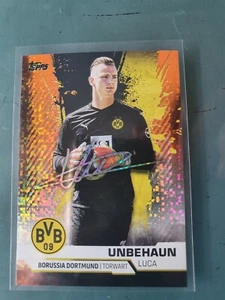 Unbehaun Topps BVB Dortmund 20/21 Team Set Tin Parallel Orange Foil #54/75 - Picture 1 of 1