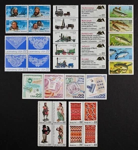 US 1986-1987 Vintage Collection of 8 complete sets, 35 stamps Mint NH - Picture 1 of 1