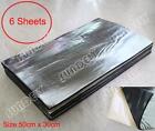 6 Sheet Heat Shield Mat Car Exhaust Muffler Insulation fr hood Fiberglass Cotton