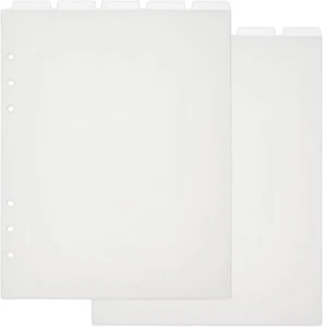10 Blatt A5 6 Löcher Ringindexseite Mattierter Kunststoff Discbound Notizbuch In - Bild 1 von 7