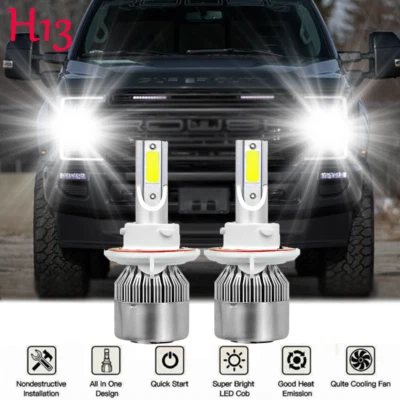 H13 LED Headlight Bulbs For Ford F150 2004-2014 F-250 F-350 Super Duty 2005-2020 - Image 1 of 4
