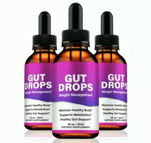 (3 Pack) Gut Drops, Advanced Weight Loss & Gut Health Support Drops - Picture 1 of 12