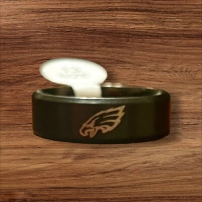 Anillo de titanio Philadelphia Eagles para hombre. anillo de bodas. regalo único Foto 1 de 2