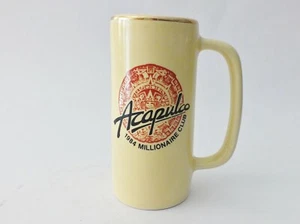 Collectible Pottery Cup w Handle - Acapulco 1984 Millionaire Club Excellent USA - Picture 1 of 8
