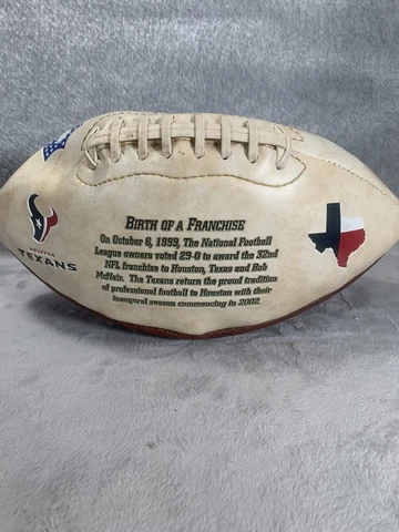 Inaugural Season Football - HOUSTON TX - 2002 - Limited Edition of 25,000 Cover