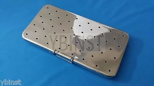 DENTAL SURGICAL AUTOCLAVE STERILIZATION CASSETTES RACKS BOX INSTRUMENTS 6" X 12" - Picture 1 of 9