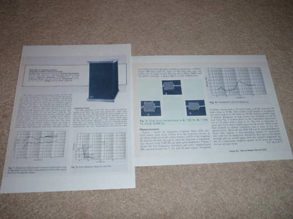 Обзор динамика ESS Mk VII, 1973, 2 страницы, полный тест - Изображение 1 из 1
