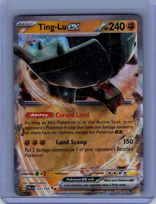Pokemon SV02: Paldea Evolved #127/193 Ting-Lu ex Near Mint or Better - Image 1 of 2