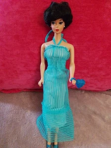 Barbie Vintage Blue Superstar Dress 1981 Combine Postage Worldwide - Picture 1 of 16