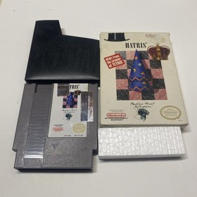 Hatris NES (Nintendo Entertainment System, 1990) Box & Cartridge Tested