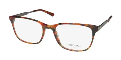NUEVO MARCO DE GAFAS VERA WANG LUXE LEILANI PLÁSTICO BORDE COMPLETO CUADRADO TORTUGA Foto 1 de 4