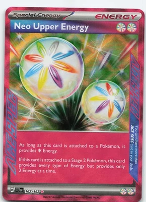 Neo Upper Energy 162/162 ACE SPEC Rare Holo SV05: Temporal Forces NM Pokémon - Image 1 of 2