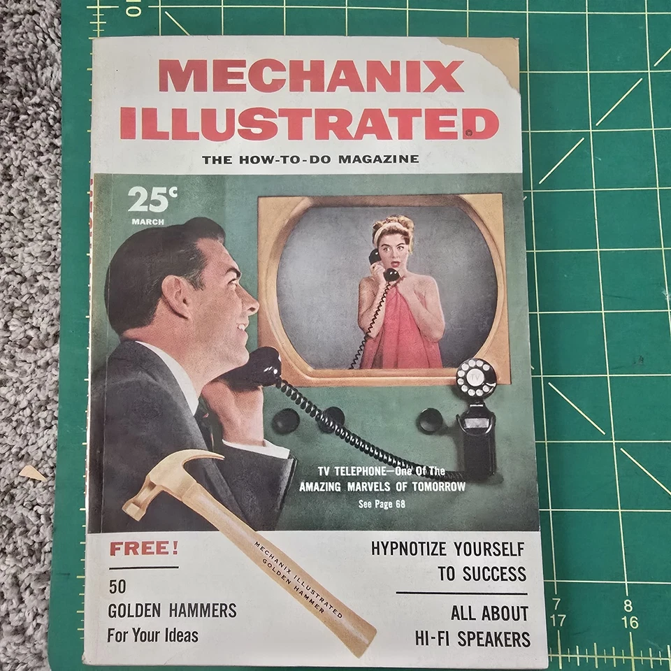 Vintage 1955 Mechanix Illustrated/ How To Magazine/ Vtg Advertising/ March 55' Foto 1 de 4
