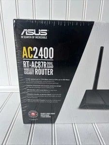 ASUS AC2400 RT-AC87R Dual Band Wireless Gigabit Router NEW - Photo 1/11