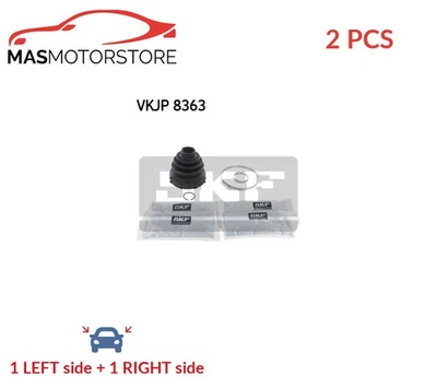 CV JOINT BOOT KIT PAIR TRANSMISSION END FRONT SKF VKJP 8363 2PCS P NEW - Image 1 of 4