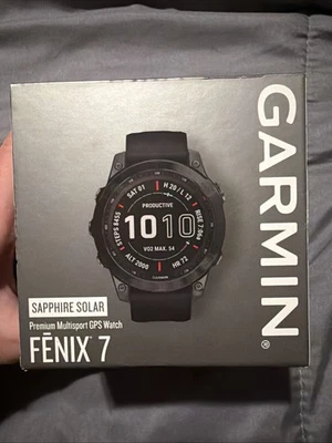 Garmin fēnix 7 Sapphire Solar GPS Watch - Black - Image 1 of 3
