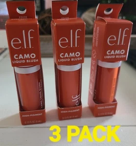 e.l.f. Cosmetics Camo Liquid Blush Gorg Orange - Warm Orange/Red ........ 3 PACK - Picture 1 of 5