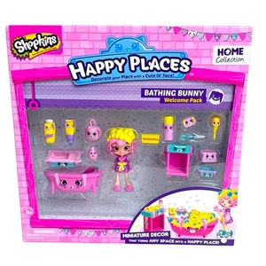 Shopkins Happy Places Puppe Bubbeisha Lil Shoppie 2016 Badehase Spielset 5+ - Bild 1 von 7