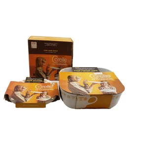 NIB Corelle Butterfly Gold 4 Coffee Cups 4 Bowls 4 Saucers NOS = 12 PIECES Total - Picture 1 of 8