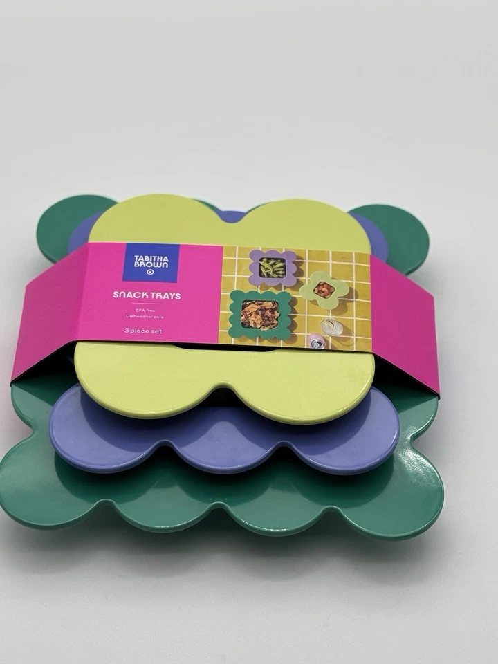 3pc Flower Stacking Snack Tray Set - Tabitha Brown for Target - Image 1 of 4