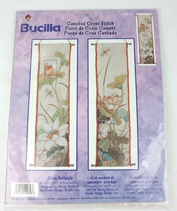 Bucilla Counted Cross Stitch Kit Asian Bellpulls 42853 14 Count Aida 2001 - Picture 1 of 4