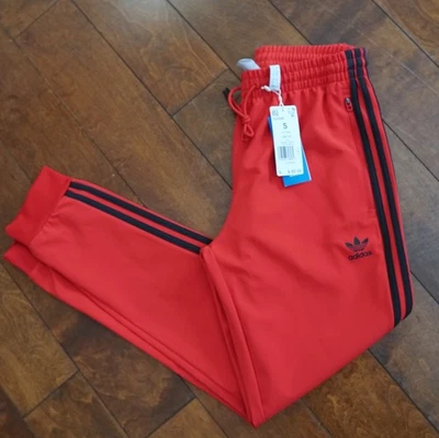 Pantalones de chándal Adidas originales para hombre SST Bonded IS2808 rojo negro talla *envío rápido* Foto 1 de 4