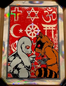 THE PROBLEM Folienvariante Fine Art Print von Jermaine Rogers Poster SIGNIERT 2010 - Bild 1 von 11