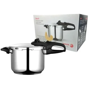 FAGOR "DUO" 6 Litre Stainless Steel Pressure Cooker Induction Compatible! - Bild 1 von 9