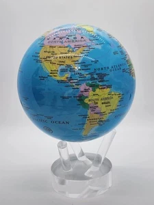 Mova globe 4.5" With Political Blue Map - Picture 1 of 6