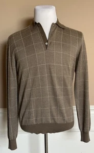 Ralph Lauren Purple Label Men's Taupe Cashmere/Silk Polo Shirt M IT NWT $1295 - Picture 1 of 10