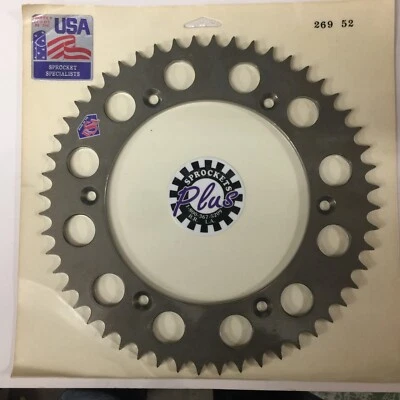 KTM 250 420 495 1984-1989 540 1991 Rear Sprocket 52 Tooth Titan Tough Aluminum - Image 1 of 3