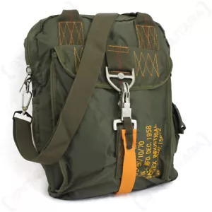 Olive Green Para Messenger Bag - USAF Airforce Paratrooper Shoulder Pack New - Picture 1 of 8