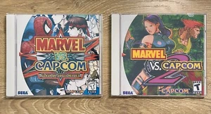 Marvel vs. Capcom 1 and 2 Replacement Cases Only - Sega Dreamcast - No Manual - Picture 1 of 3