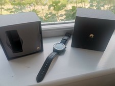 HUAWEI Watch 2 Classic Smartwatch - Titanium Grey - Black Leather Strap